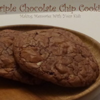 Triple Chocolate Chip Cookies