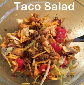 Taco Salad with Fritos and Catalina Dressing