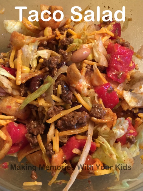 Taco Salad with Fritos and Catalina Salad Dressing - Making Memories ...
