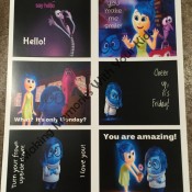 Inside Out Movie Lunch Box Notes and Free Printable