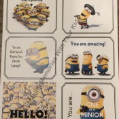 Minion Lunch Box Notes - Free Printable - second set
