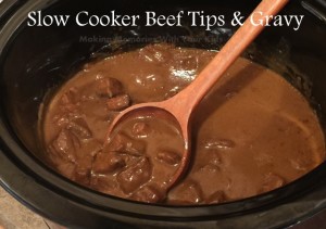 Slow Cooker Beef Tips and Gravy (Crock Pot)