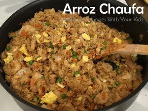 Arroz Chaufa - Peruvian Fried Rice with Shrimp and Chicken