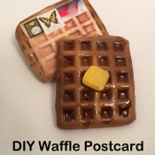 DIY Waffle Postcard Tutorial - Fun Things You Can Mail
