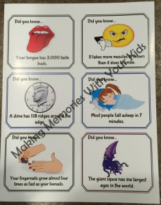 Fun Facts Trivia Lunch Box Notes - Free Printable