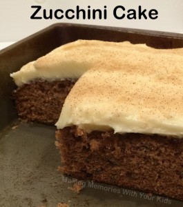 Zucchini Cake with Cream Cheese Frosting