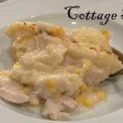 Cottage Pie - Chicken and Corn Casserole Topped with Mashed Potatoes