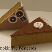 Pumpkin Pie Postcards - Thanksgiving Card to Make