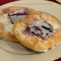 Homemade Raspberry and Cream Cheese Danish