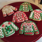 Ugly Christmas Sweater Decorated Sugar Cookies