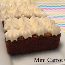 Mini Carrot Cakes with Cream Cheese Frosting {Secret Recipe Club}