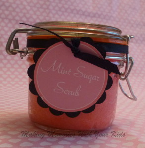 DIY Mint Sugar Scrub