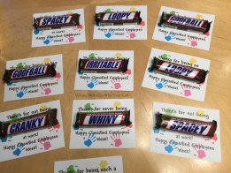 Snickers Candy Bar Gift Idea {Classified Employees Week} - Making ...