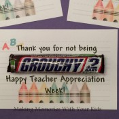 Teacher Appreciation Gift with Free Tag - Snickers Candy Bar