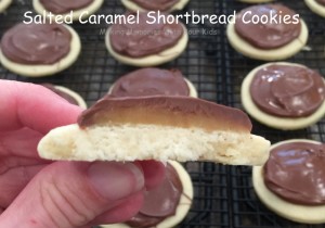 Salted Caramel Shortbread Cookies