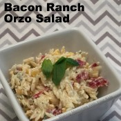 Bacon Ranch Orzo Salad