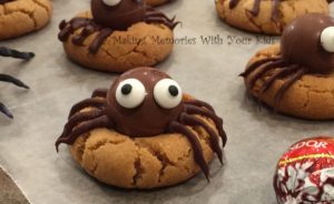 Chocolate Peanut Butter Spider Cookies