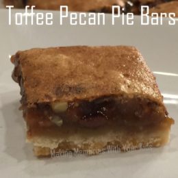 Toffee Pecan Pie Bars