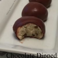 Chocolate Covered Snowball Cookies