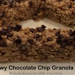 Homemade Chewy Chocolate Chip Granola Bars