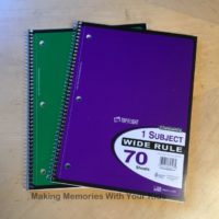 DIY Spiral Notebook Makeover - Making Memories With Your Kids