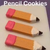 Back to School Sugar Wafer Pencil Cookies