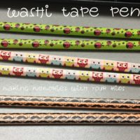 DIY Washi Tape Pencils