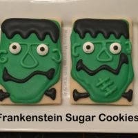 Frankenstein Sugar Cookies for Halloween